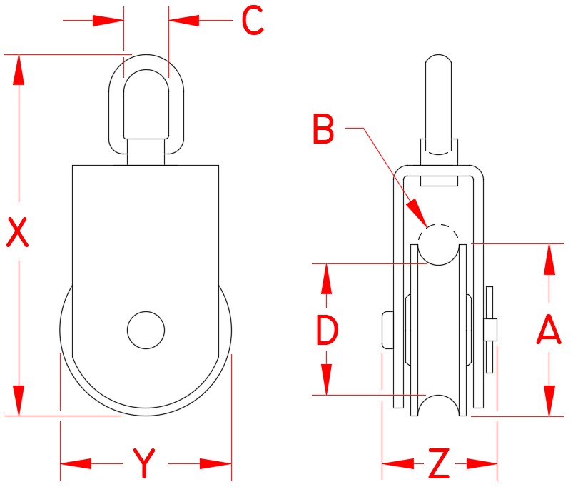 Stainless Steel Square Swivel Block, S0426-0050-R, S0426-0075-R, S0426-0100-R